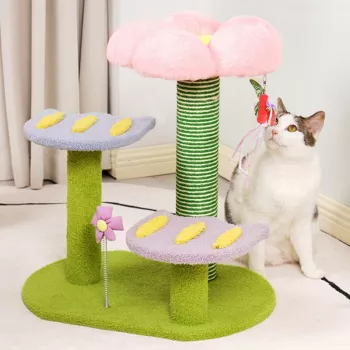 4-Tier Cat Tree House: Scratch Posts & Jump Platforms
