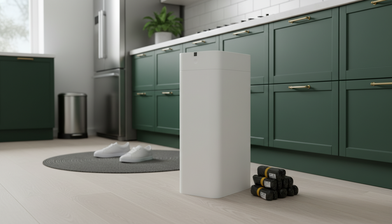 8-Gallon Smart Trash Can: Auto Seal + Bag Replace