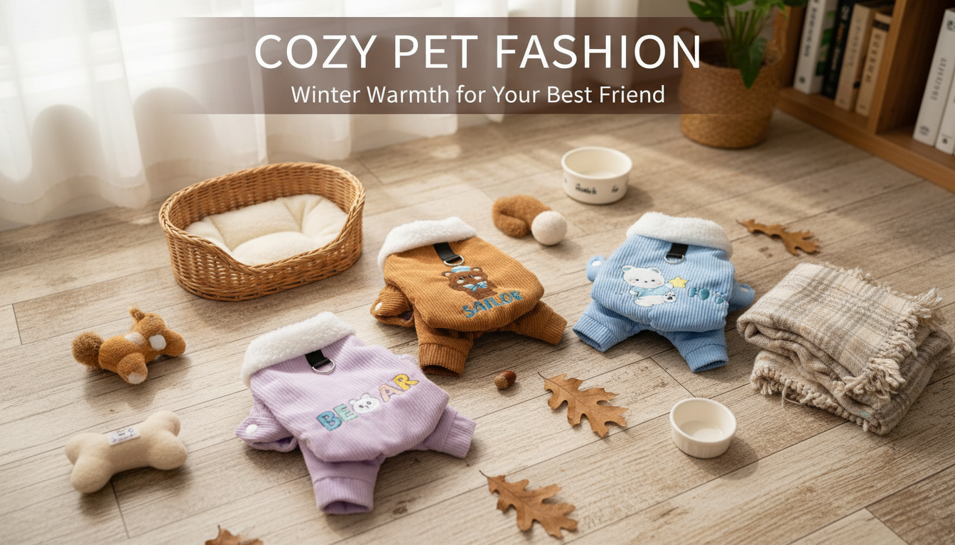 Four-Leg Corduroy Dog Jacket: Fall & Winter Fit Guide