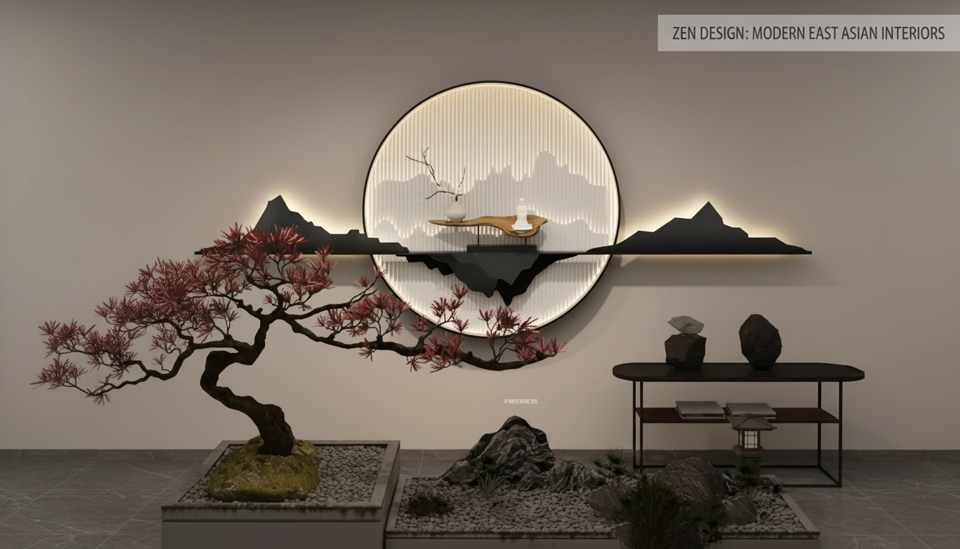 Modern Iron Wall Art Pendant Light for Entryway & Living