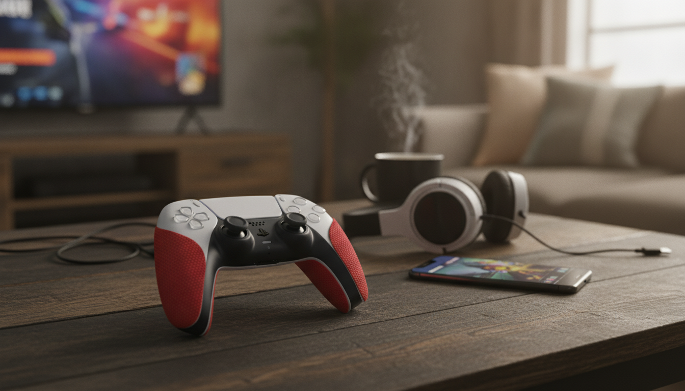 PS5 DualSense Grip Sticker: Stop Slips, Play Longer