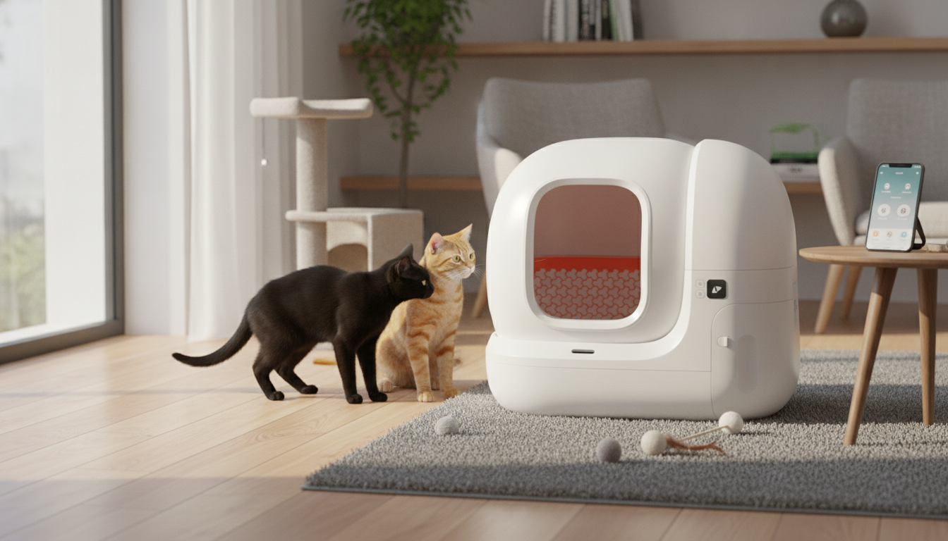 Best Smart Self-Cleaning Litter Box App for Multi-Cat