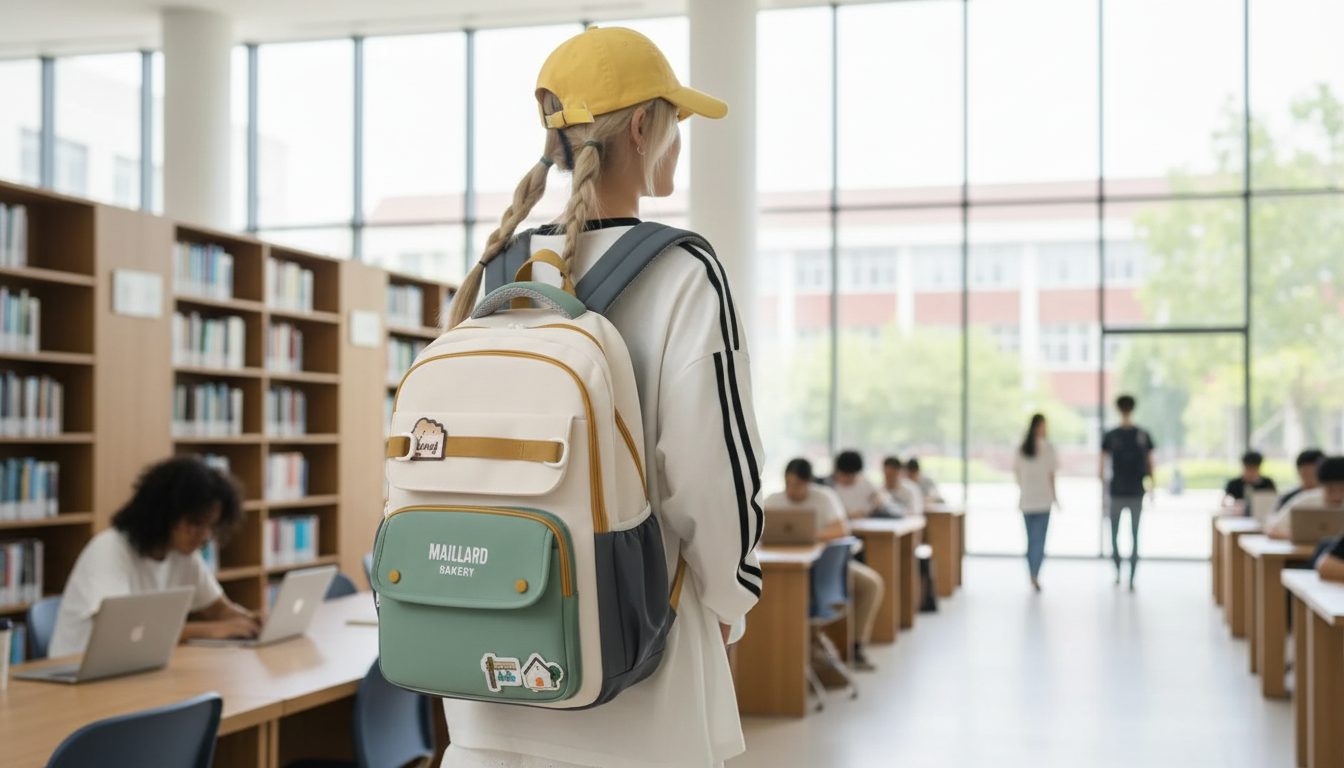 Waterproof Nylon Daypack: Laptop-Ready for School & Travel